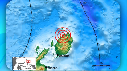Gempa Bumi M 5.2 Guncang Pulau Morotai