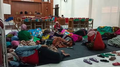 193 Warga Sleman Mengungsi Akibat Erupsi Awan Panas Gunung Merapi