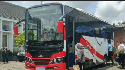 Bus Listrik Merah Putih Buatan Anak Negeri, sebagai Transportasi Utama Peserta G20