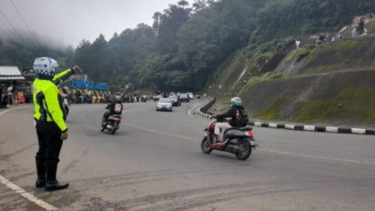 Jalur Puncak-Cianjur Normal Ketika Akhir Pekan