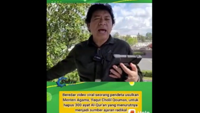 Video Viral, Pria Ini Minta Menteri Agama Hapus 300 Ayat  Al-Quran