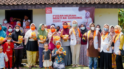 Dorong Minyak Goreng Murah Sesuai HET, IKAPPI Lampung Gelar Pasar Murah