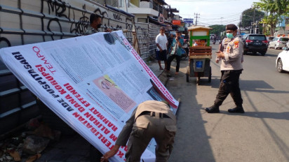 Heboh, Baliho KPK Usut Aliran Dana Anak Mantan Walikota Bekasi