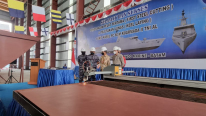 Satu Lagi, Kapal Patroli PC 60 M Sistem Persenjataan Lengkap Dibangun di Batam