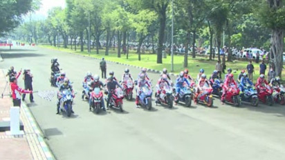 Batal Ikut Konvoi, Jokowi Melepas Parade MotoGP Menuju Bundaran HI
