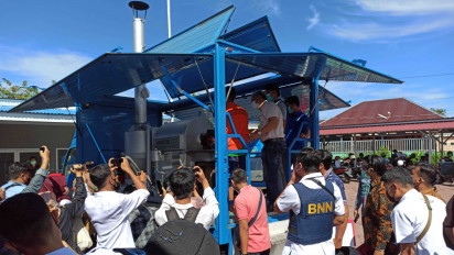 BNNP Bengkulu Panggang 3 Kilogram Sabu senilai Rp3 Miliar