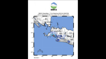Gempa M 5,0 di Lebak Banten Akibat Aktivitas Subduksi Lempeng