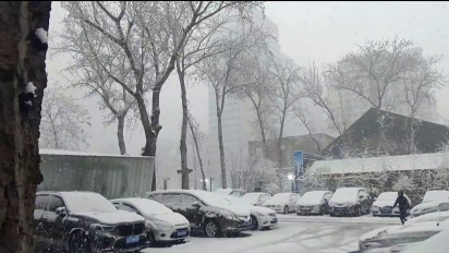 Badai Salju Terjang Beijing China dengan Suhu Tertinggi Hanya Dua Derajat Celsius