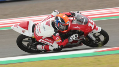 Pebalap Indonesia Reykat Yusuf Fadillah Raih Podium Ketiga di Asia Talent Cup