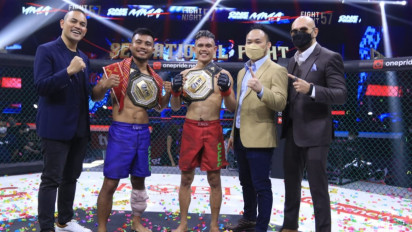 Billy Pasulatan Sukses Raih Sabuk Abadi OnePride MMA Kelas Strawweight Kalahkan Aep Saepudin