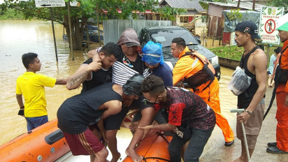 Banjir Lumpuhkan Kota Sengatta di Kutai Timur, BPBD Nyatakan Tanggap Darurat
