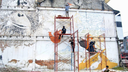 Hari Hutan dan Air Sedunia, Kampanyekan Penyelamatan Alam Dengan Seni Mural di Medan