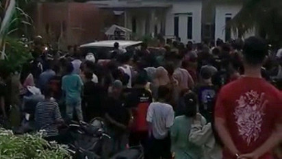 Pelaku Pencurian Aki dan Mesin Pompa Air Babak Belur Dihajar Warga