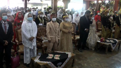 Hajatan Besar Bupati, 71 Pasangan dinikahkan di Pendopo Kabupaten Jepara