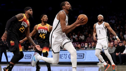 Kevin Durant Antar Nets Hentikan Tren Positif Jazz