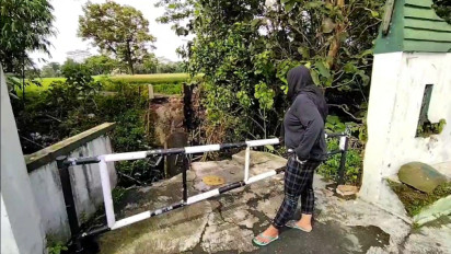 Jembatan Penghubung Tiga Dukuh di Klaten Ambrol Diterjang Banjir