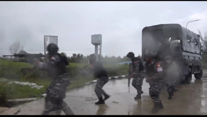 Pasukan Lantamal XIII Tarakan Siap Tempur dan Jaga Perbatasan Indonesia-Malaysia-Filipina