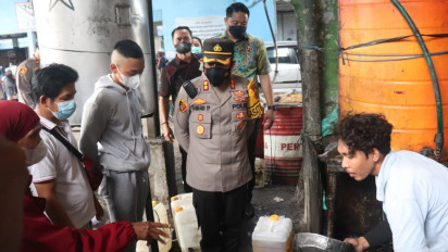 Kapolresta Denpasar Sidak Pantau HET Minyak Goreng