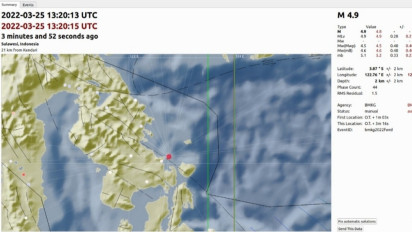 Gempa 4,9 SR Guncang Kendari, Episentrum Berada di Soropia