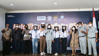 Tingkatkan Angka Keselamatan Berkendara Karyawan, PT PNM Gelar Safety Riding bersama PT Jasa Raharja