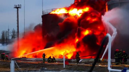 Serangan Rudal Jelajah Milik Rusia Hantam Kilang Minyak di Kota Lviv Sebelah Barat Ukraina