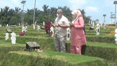 Cerita Warga Ziarah ke TPU Khusus Covid-19 di Medan, Duka dan Kesedihan Masih Tersimpan