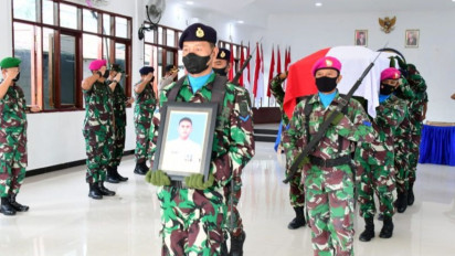 2 Prajurit TNI AL yang Gugur di Nduga Naik Pangkat Anumerta