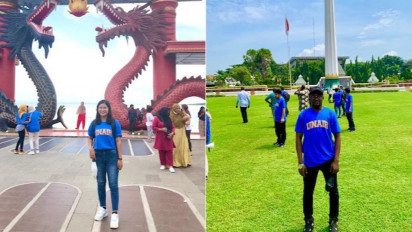 Kisah Dua Mahasiswa Asing Unair Telusuri Jejak Sejarah Surabaya