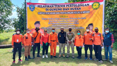 43 Organisasi SAR Gelar Pelatihan Teknis Pertolongan di Gunung dan Hutan  