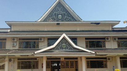 Miris! Plafon Kantor Bupati Tebo Rusak Berat dan Memprihatinkan