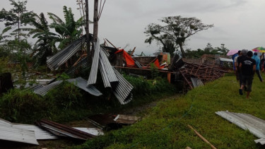 Angin Kencang Rusak Belasan Rumah di Wonosobo, Kerugian Capai 200 juta