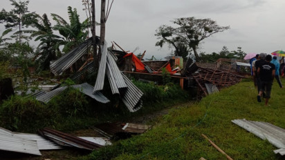 Angin Kencang Rusak Belasan Rumah di Wonosobo, Kerugian Capai 200 juta