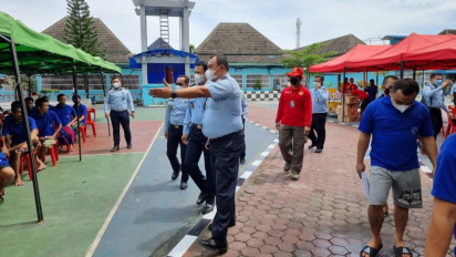Kejar Target Harian 14 Ribu Dosis, Binda Sumut Gelar Vaksin di Lapas Kelas I Medan