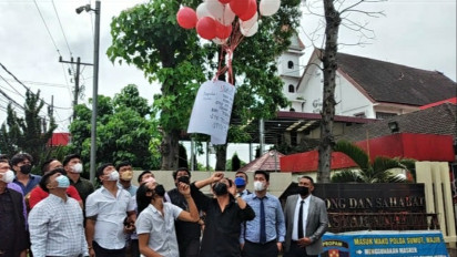 LP Mandek, Puluhan Advokat Kirim Surat untuk Tuhan di Polda Sumut