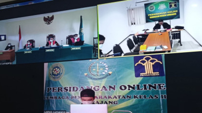Sidang Perdana Kasus Penendangan Sesajen, Digelar secara Online