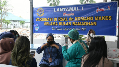 Lantamal I Serbuan Vaksinasi  di Bulan Ramadhan Bagi Masyarakat Maritim