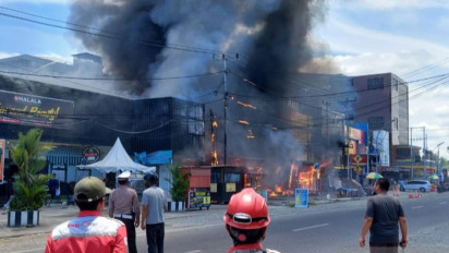 Kebakaran Bangunan di Timika Masih Dislidiki