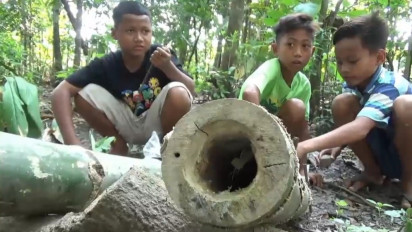 Perang Meriam Bambu, Permainan Anak-anak Sembari Menunggu Waktu Berbuka