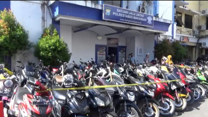 135 Motor Balap Liar Selama Ramadhan Ditilang Satlantas Polrestabes Makassar