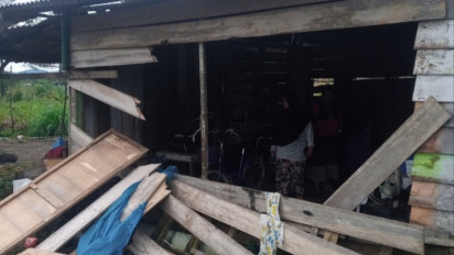 Gajah Liar Mengamuk, 2 Rumah Warga Rusak di Bener Meriah