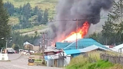 KKB Bakar 16 Rumah Warga di Ilaga Papua