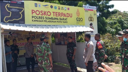 Jelang Lebaran Idulfitri Pos Terpadu di Pelabuhan Poto Pono Sumbawa Barat Dijaga Petugas