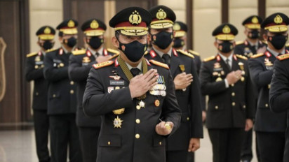 Kapolri Menaikkan Pangkat 6 Perwira Tinggi