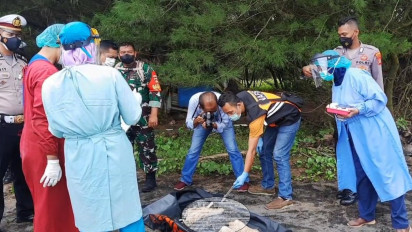 Mayat Tanpa Identitas Dengan Kondisi Tak Utuh Ditemukan di Pantai Trisik
