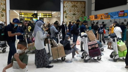 Bandara Soetta Mulai Dipadati Penumpang Yang Mudik Awal