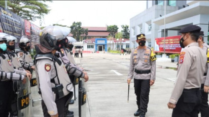 Antisipasi Demo 11 April, Polresta Tangerang Lakukan Penyekatan di Perbatasan