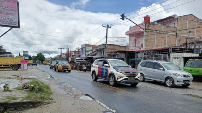 Polisi dan Satpol PP Patroli Skala Besar Antisipasi Unjuk Rasa Mahasiswa di Humbahas