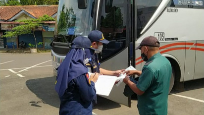 Dinhub Purbalingga Cek Kesiapan Bus AKAP Angkut Pemudik