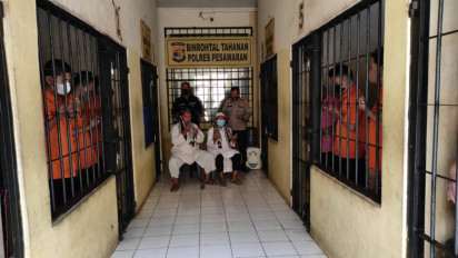 Polres Pesawaran Lampung Berikan Tausiah kepada Para Tahanan