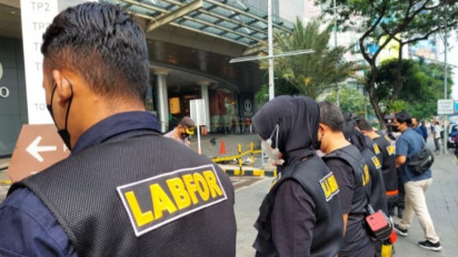 Laboratorium Forensik Mabes Polri Gelar olah TKP di Tunjungan Plaza Surabaya